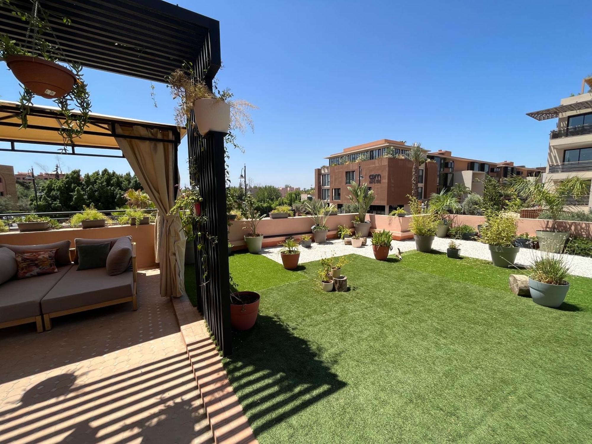 Ferienwohnung Marrakech M Avenue Terrasse Jardin Marrakesch Exterior foto